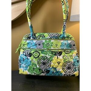 Vera Bradley Limes‎ Up Retired Bowler Shoulder Bag Tote Purse
